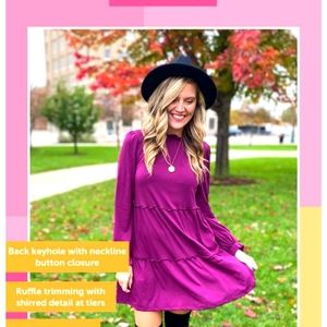 NWT XS Lularoe Annabelle in plum